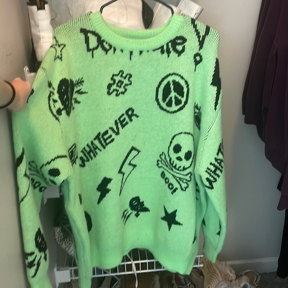 Adika neon green sweater